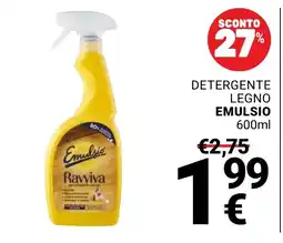 Supermercati Gulliver Emulsio Ravviva detergente legno offerta