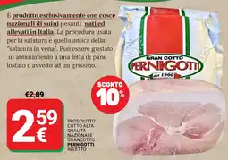 Supermercati Gulliver Prosciutto cotto alta qualità nazionale grancotto pernigotti offerta