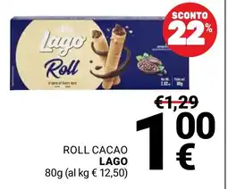 Supermercati Gulliver Roll Cacao Lago offerta