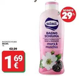 Supermercati Gulliver Bagno schiuma Milmil offerta