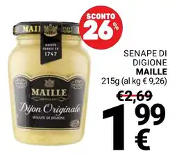 Supermercati Gulliver Senape di Digione Maille offerta