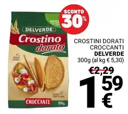 Supermercati Gulliver Crostini dorati croccanti Delverde offerta