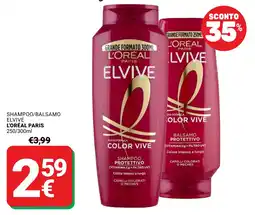 Supermercati Gulliver Shampoo/balsamo Elvive L'Oréal Paris offerta