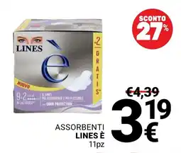 Supermercati Gulliver Assorbenti Lines è offerta