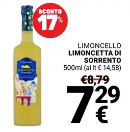 Supermercati Gulliver Limoncello Limoncetta di Sorrento offerta