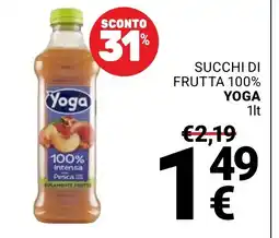 Supermercati Gulliver Succhi di frutta 100% Yoga offerta