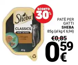 Supermercati Gulliver Patè per gatti Sheba offerta