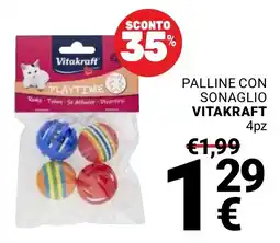Supermercati Gulliver Palline con sonaglio Vitakraft offerta
