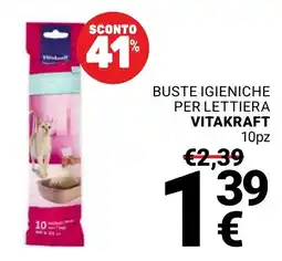 Supermercati Gulliver Buste igieniche per lettiera Vitakraft offerta