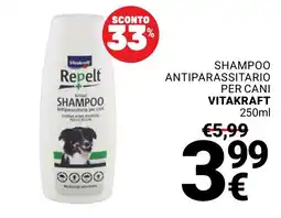 Supermercati Gulliver Shampoo antiparassitario per cani Vitakraft offerta