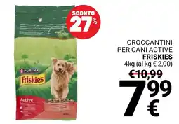 Supermercati Gulliver Crocchettini per cani active Friskies offerta