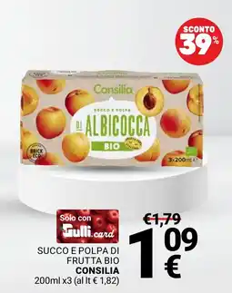 Supermercati Gulliver Succo e polpa di frutta bio Consilia offerta