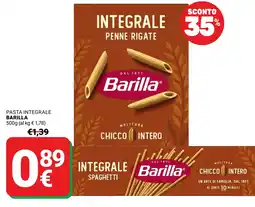 Supermercati Gulliver Pasta integrale Barilla offerta