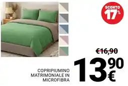 Supermercati Gulliver Copripiumino matrimoniale in microfibra offerta