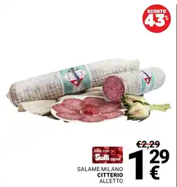 Supermercati Gulliver Salame Milano Citterio offerta