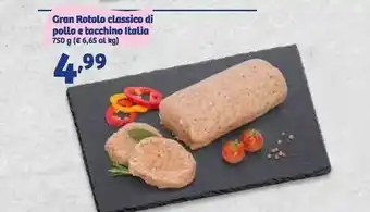 In'S Mercato Gran rotolo classico di pollo e tacchino italia offerta
