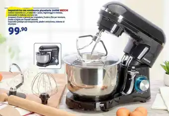 In'S Mercato Impastatrice con mouimento planetario 1400w ciotola capacità offerta