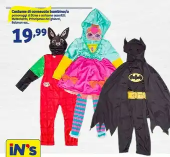 In'S Mercato Costume di carnevale bambino offerta