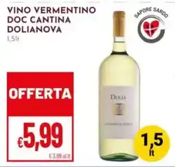 Pan Vino Vermentino Doc Cantina Dolianova offerta
