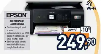 Unieuro Ecotank et-2820 offerta