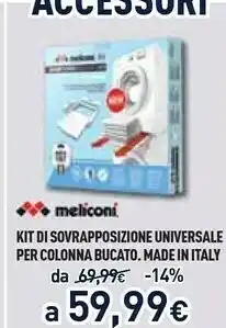 Unieuro Kit di sovrapposizione universale per colonna bucato. made in italy offerta
