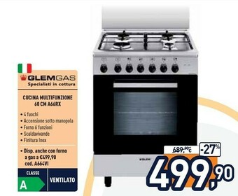 Unieuro Cucina multifunzione 60 cm a66rx offerta