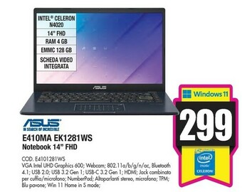 Wellcome Notebook offerta