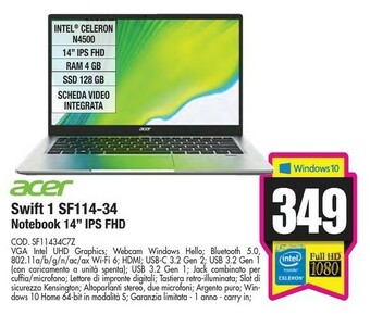 Wellcome Notebook offerta
