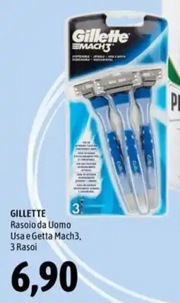 Madis Gillette Rasoio da Uomo Usa e Getta Mach3, 3 Rasoi offerta
