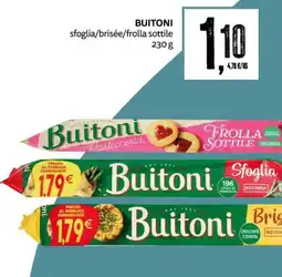 PRO7 Supermercati Buitoni sfoglia/brisée/frolla sottile offerta