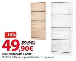 Kreo Brico e Casa Scarpiera slim 4 ante offerta