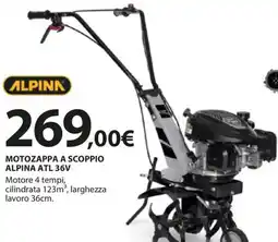 Kreo Brico e Casa Alpina motozappa a scoppio alpina atl 36V offerta