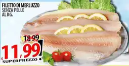Il Genio Supermercato Filetto di merluzzo senza pelle offerta