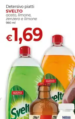 Supermercati Nonna Isa Svelto Detersivo piatti aceto, limone, zenzero e limone offerta