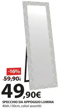 Kreo Brico e Casa Specchio da appoggio Lumina offerta