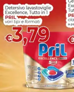 Supermercati Nonna Isa Pril Detersivo lavastoviglie Excellence, Tutto in 1 offerta