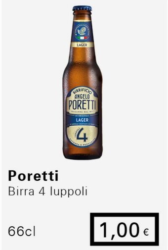 Iper Tosano Poretti Birra 4 Luppoli 66 cl offerta