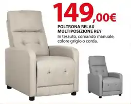 Kreo Brico e Casa Poltrona relax multi-posizione Rey offerta
