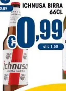 Sacoph Ichnusa birra offerta