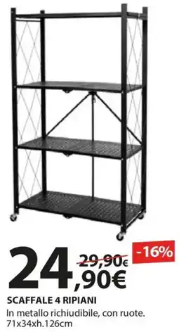 Kreo Brico e Casa Scaffale 4 ripiani offerta