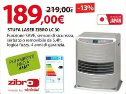 Kreo Brico e Casa zibro Stufa laser zibro LC 30 offerta