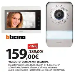 Kreo Brico e Casa bticino Videocitofono Easykit Essential offerta
