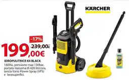 Kreo Brico e Casa Kärcher Idropulitrice k4 black offerta
