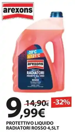 Kreo Brico e Casa Arexons Protettivo liquido radiatori rosso offerta