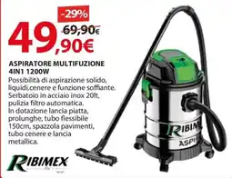 Kreo Brico e Casa Ribimex Aspiratore multifunzione 4in1 1200W offerta