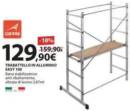 Kreo Brico e Casa Gierre Trabattello in alluminio Easy 100 offerta