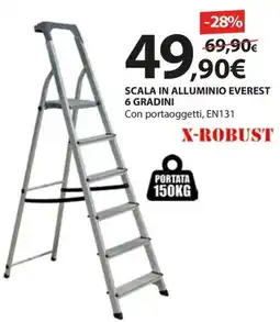 Kreo Brico e Casa X-Robust Scala in alluminio everest 6 gradini offerta