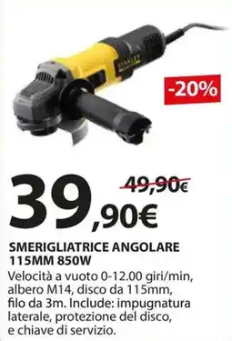 Kreo Brico e Casa Smerigliatrice angolare 115mm 850W offerta
