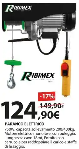 Kreo Brico e Casa Ribimex Paranco elettrico offerta