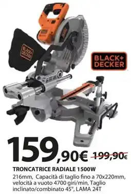 Kreo Brico e Casa Black+Decker Troncatrice radiale 1500W offerta